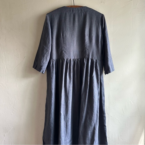 Linogija  oversized linen button up dress - Picture 7 of 10
